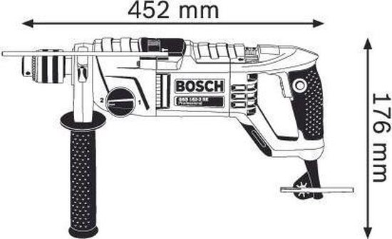 Bosch Klopboormachine GSB 162-2 RE 1500 W Incl. koffer