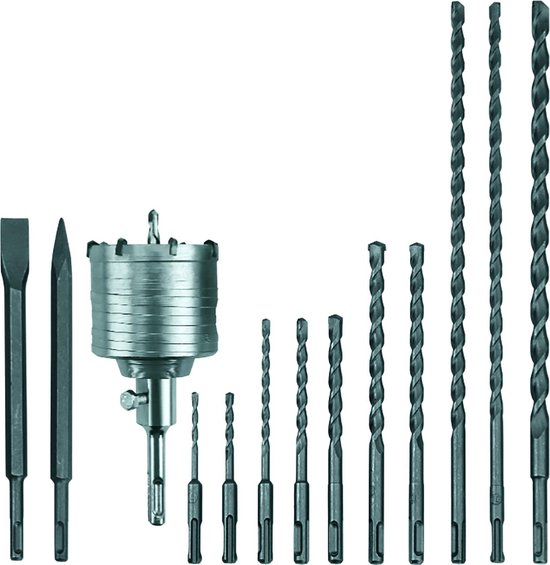 Einhell Boorhamer RT-RH 32 Kit SDS-Plus 1250 W Incl. koffer, Incl. accessoires