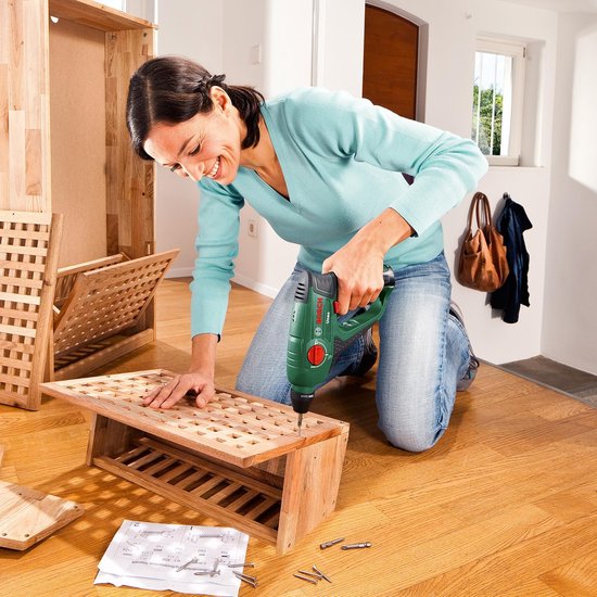 Bosch Accuboorhamer Uneo SDS-Quick 12 V 2.5 Ah Li-ion Incl. 2 accus, Incl. accessoires, Incl. koffer