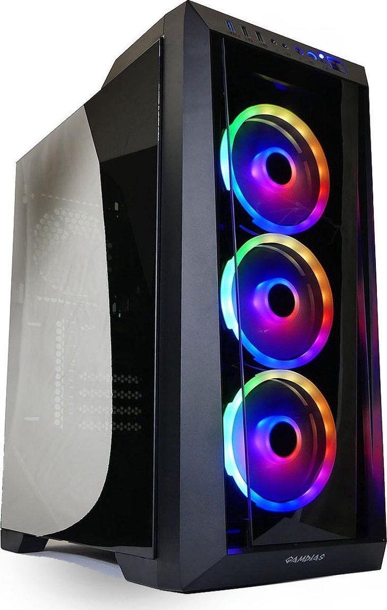AMD Ryzen 5 3600 RGB Game Computer / Gaming PC - GTX 1660 6GB - 16GB RAM - 512GB SSD (M2.0) - Win10 Pro