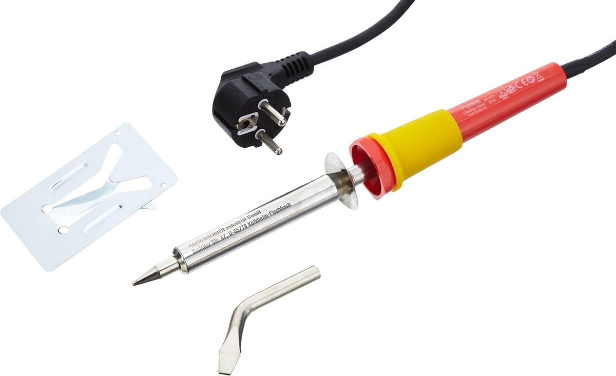 35959 Soldeerboutset 230 V 100 W 45Â° afgeschuind, Platte soldeerpunt, Vernikkelde soldeerpunt, Kegelvorm +560 Â°C (max)