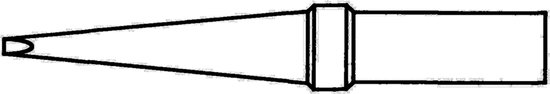 Weller 4ETL-1 Soldeerpunt Langwerpig Grootte soldeerpunt 2 mm Inhoud: 1 stuk(s)