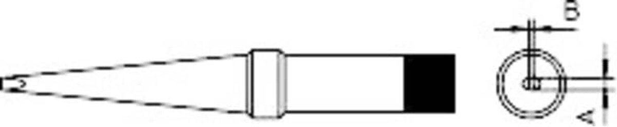 Weller 4PTK7-1 Soldeerpunt Langwerpig Grootte soldeerpunt 1.2 mm Inhoud: 1 stuk(s)