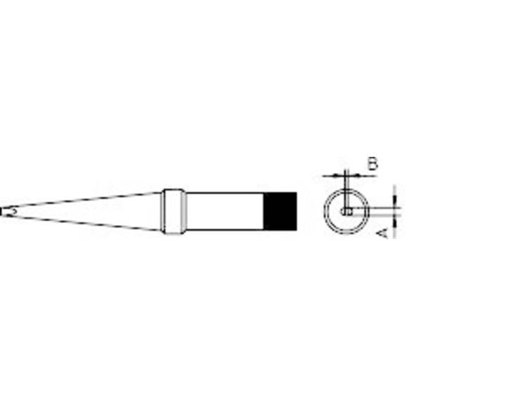 Weller 4PTM8-1 Soldeerpunt Langwerpig Grootte soldeerpunt 3.2 mm Inhoud: 1 stuk(s)