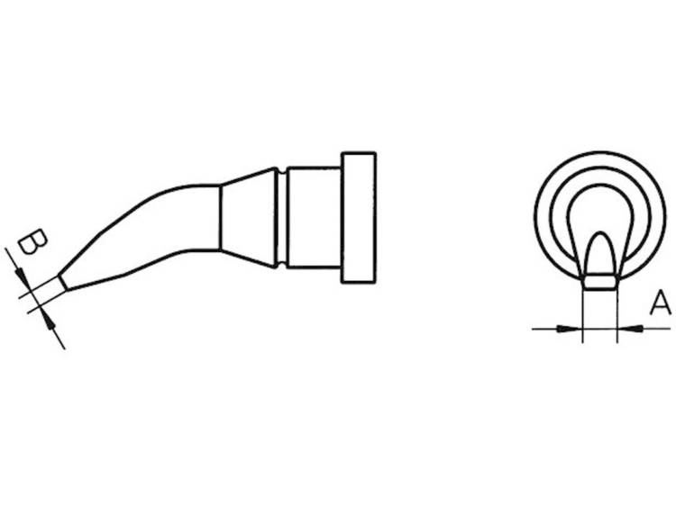 Weller LT-AX Soldeerpunt Ronde vorm, gebogen Grootte soldeerpunt 1.6 mm Inhoud: 1 stuk(s)