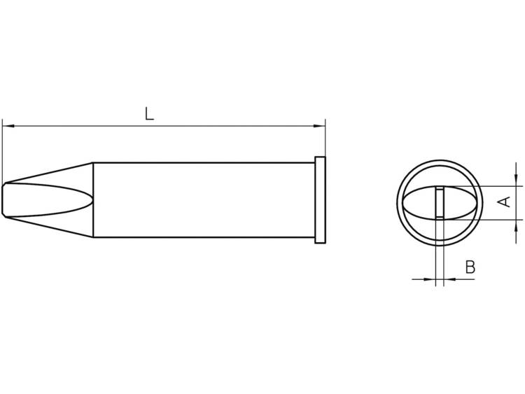 Weller XHT D Soldeerpunt Beitelvorm Grootte soldeerpunt 5 mm Inhoud: 1 stuk(s)