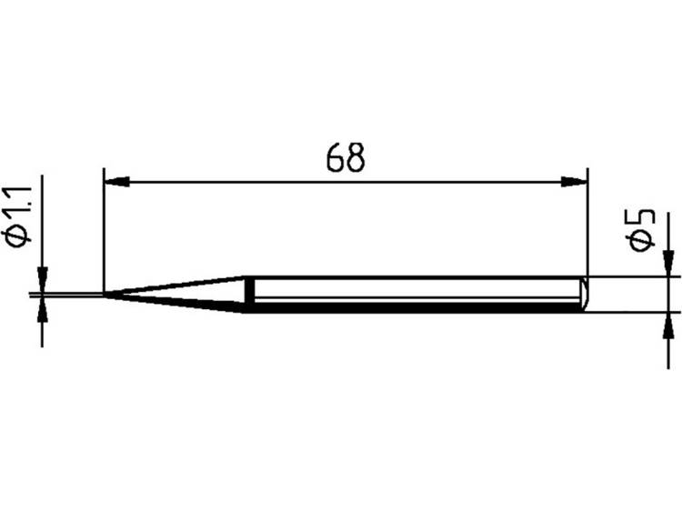 Ersa 0032BD Soldeerpunt Potloodvorm Grootte soldeerpunt 1.10 mm Inhoud: 1 stuk(s)