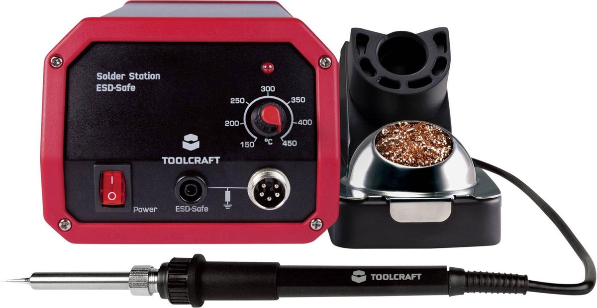 TOOLCRAFT ST-80A Soldeerstationset Analoog 80 W 150 tot 450 Â°C - Coral