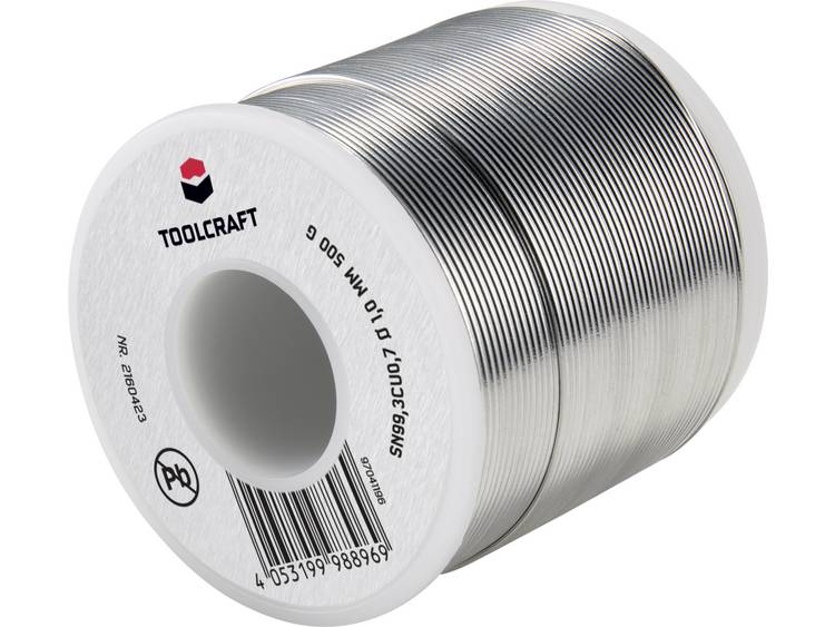 TOOLCRAFT Soldeertin, loodvrij Sn99.3Cu0.7 500 g