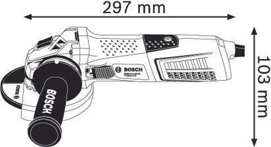 Bosch GWS 13-125 CI 060179E003 Haakse slijper 125 mm Incl. koffer 1300 W