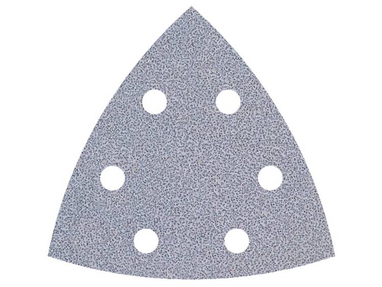 Wolfcraft 1167000 Delta schuurpapier Met klittenband, Geperforeerd Korrelgrootte 180 Hoekmaat 95 mm 5 stuk(s)