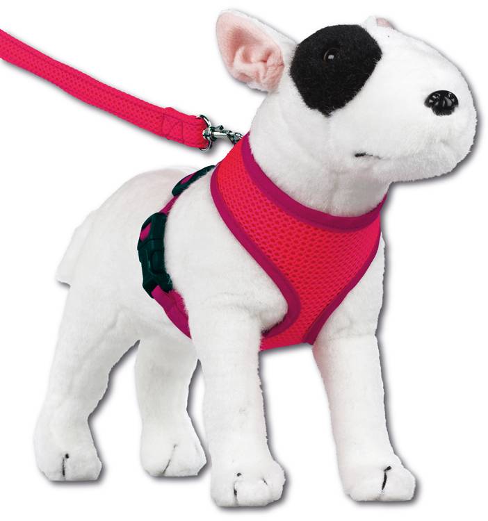 Doxtasy Hondentuig Round Loop Harnass Mesh Fluo Pink