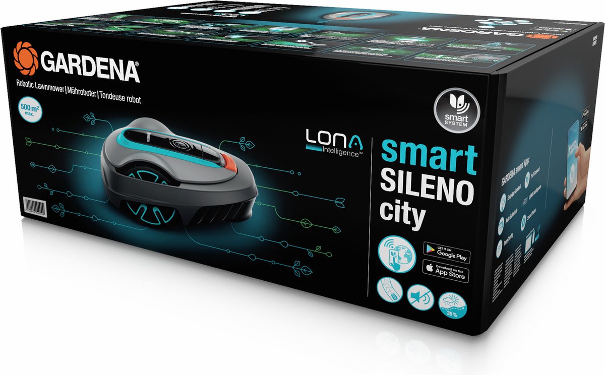 GARDENA Robotmaaier smart SILENO city LONA | 250 m²