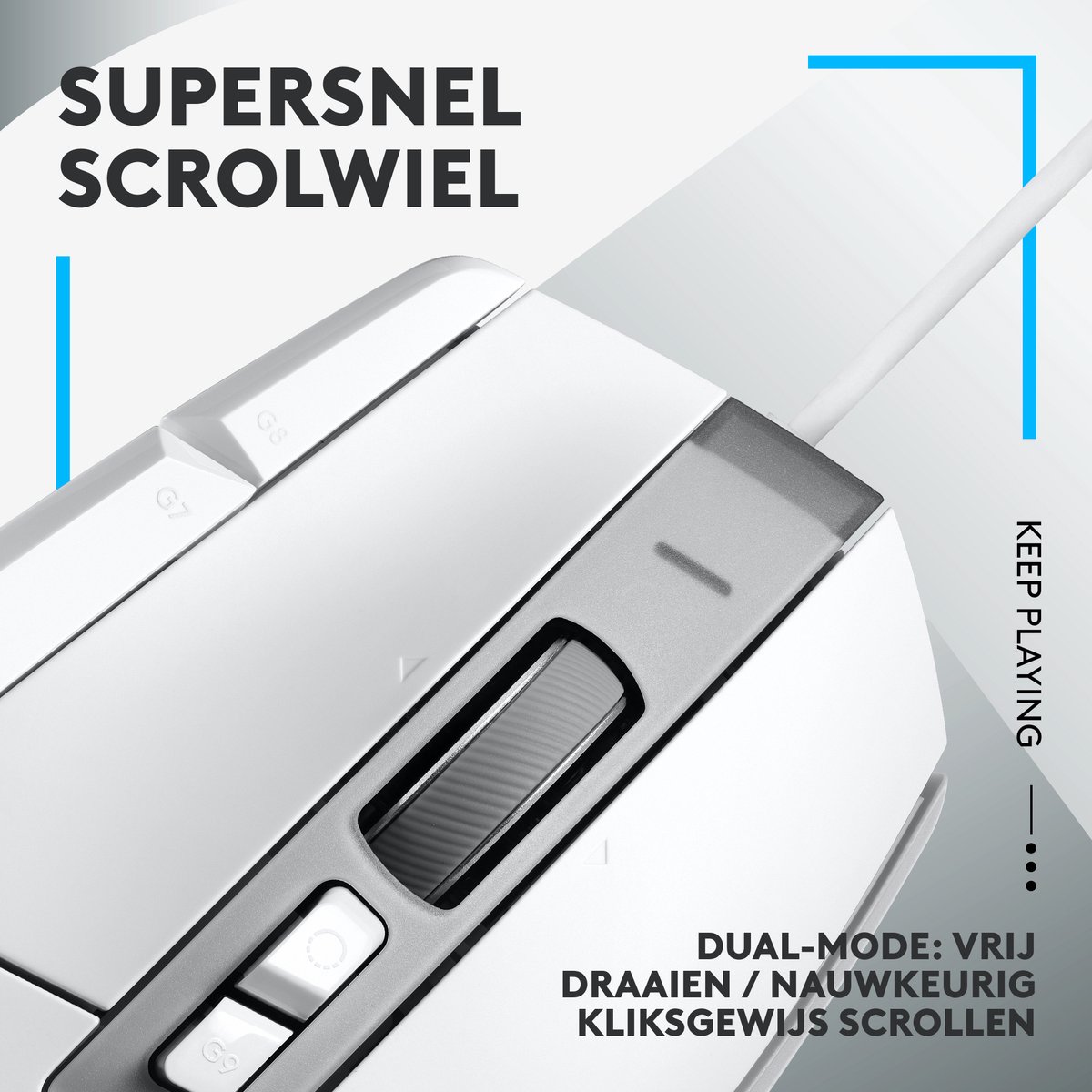 Logitech G G502 X Bedraad Wit