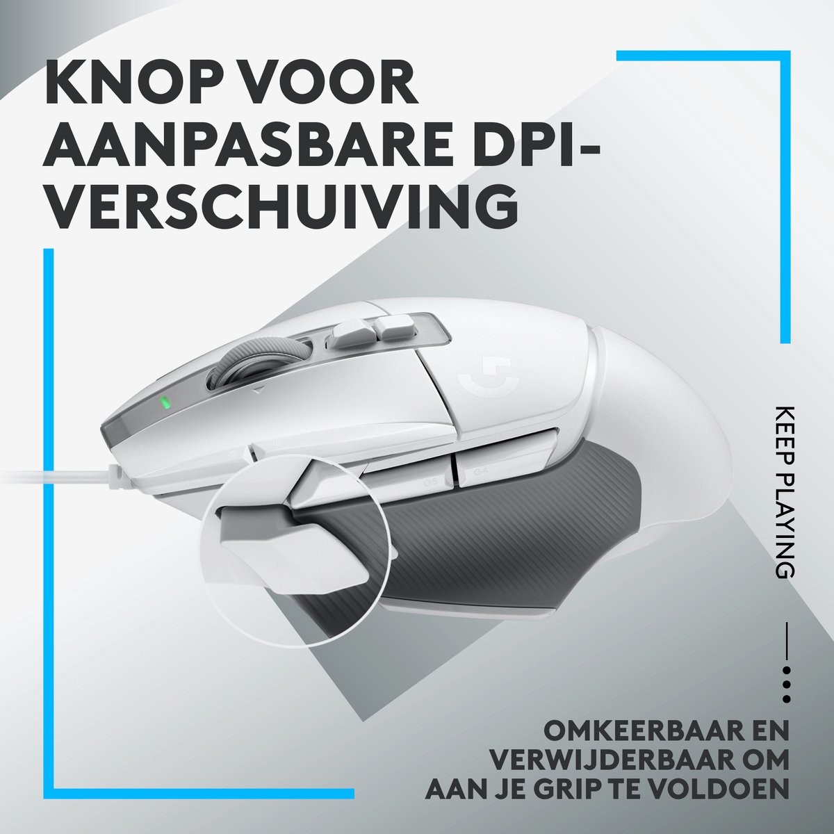 Logitech G G502 X Bedraad Wit