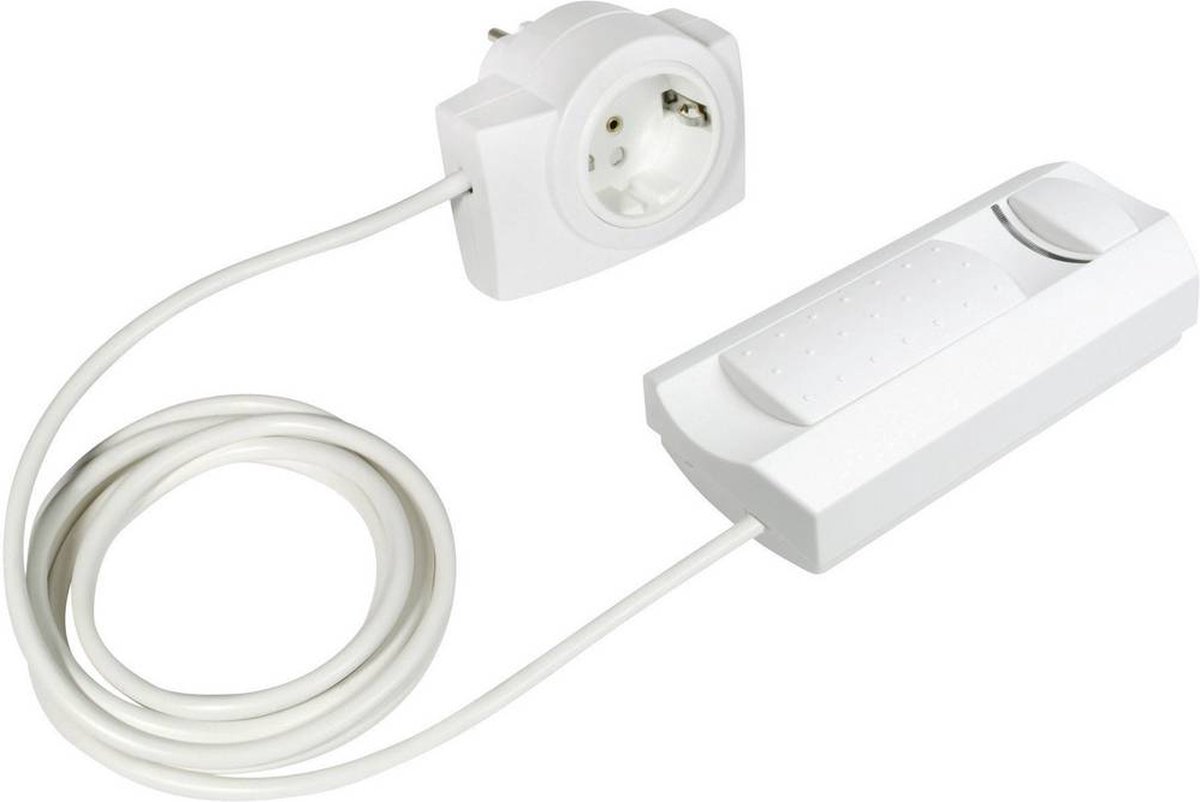 Ehmann 2660x0109 Snoerdimmer Geschikt voor lampen: Halogeenlamp, Gloeilamp - Wit