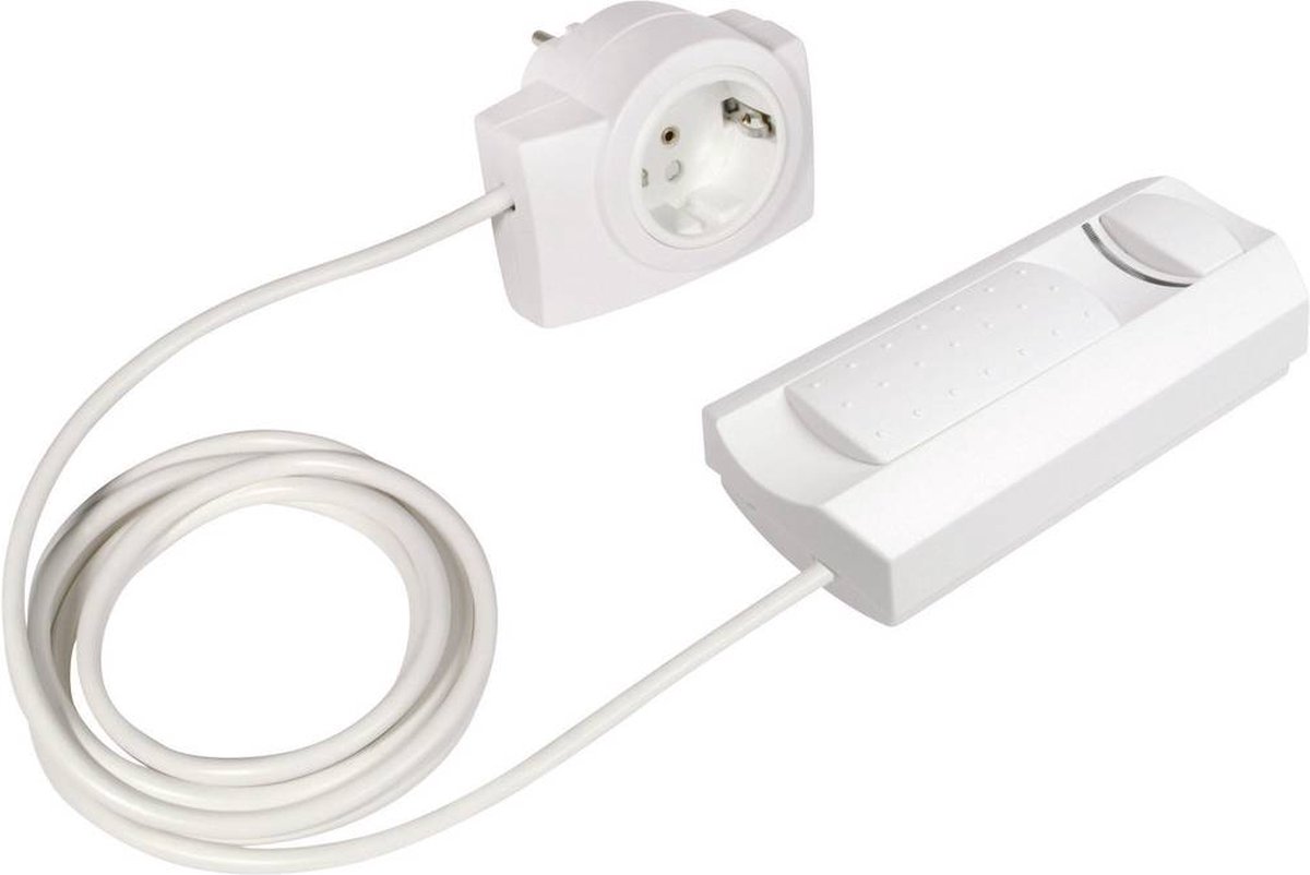 Ehmann 2660x0009 Snoerdimmer Geschikt voor lampen: Halogeenlamp, Gloeilamp - Wit