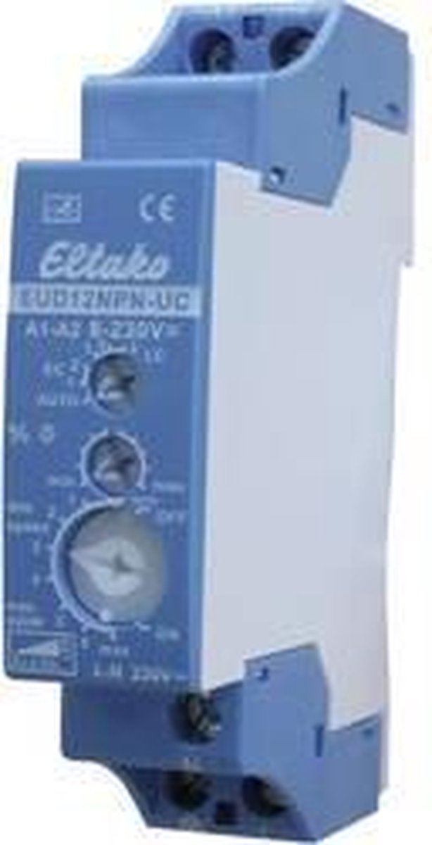 Eltako EUD12NPN-UC DIN-rail dimmer Geschikt voor lampen: Gloeilamp, Spaarlamp, Halogeenlamp, TL-buis, LED-lamp Blauw, - Grijs