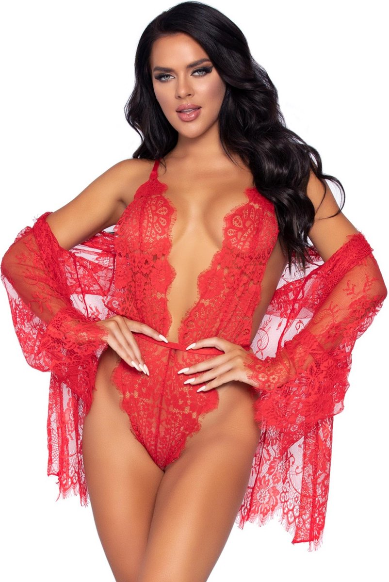 Leg Avenue Set Body & Jasje Cosmeta - Zwart