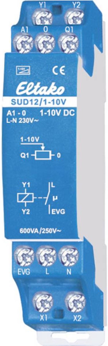 Eltako 21100802 DIN-rail dimmer Geschikt voor lampen: TL-buis, Halogeenlamp