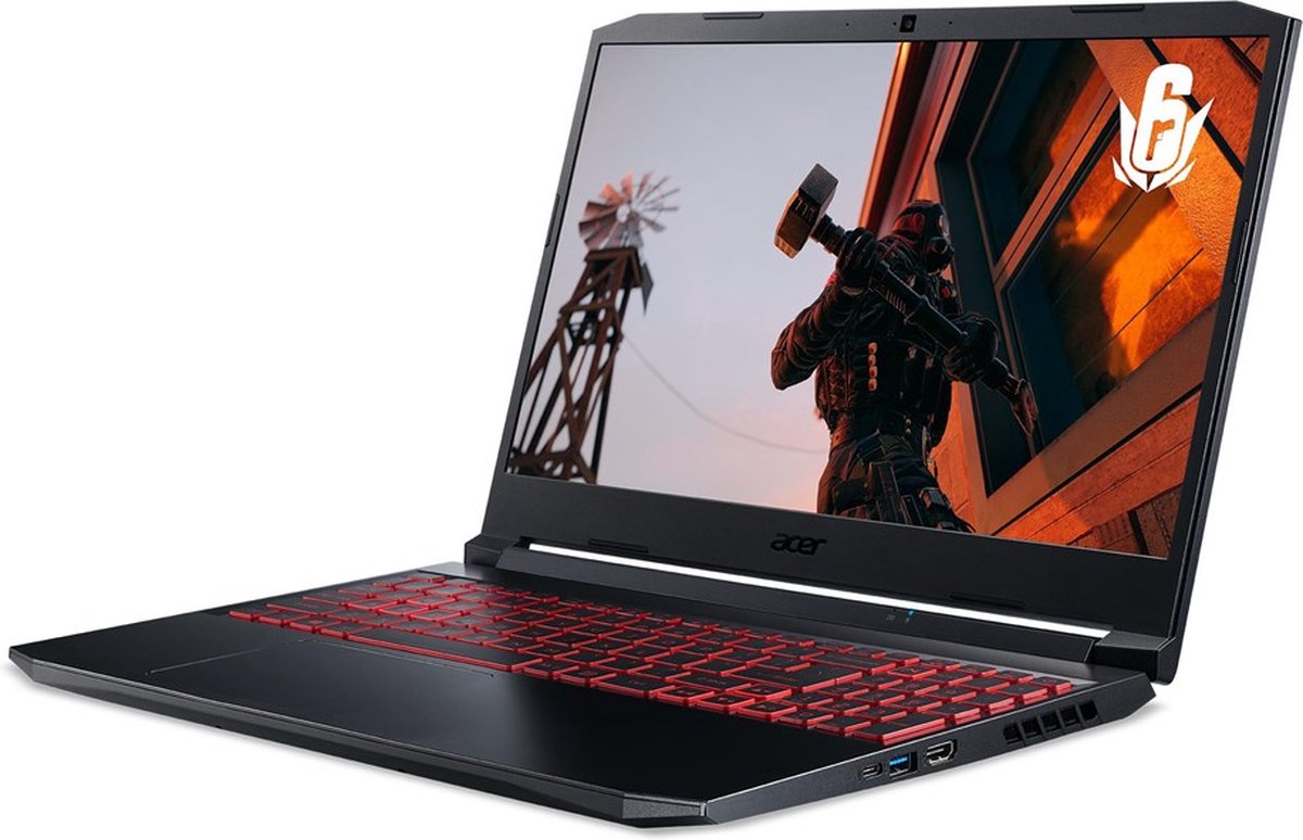 Acer Nitro 5 AN515-45-R1R6 laptop - Zwart
