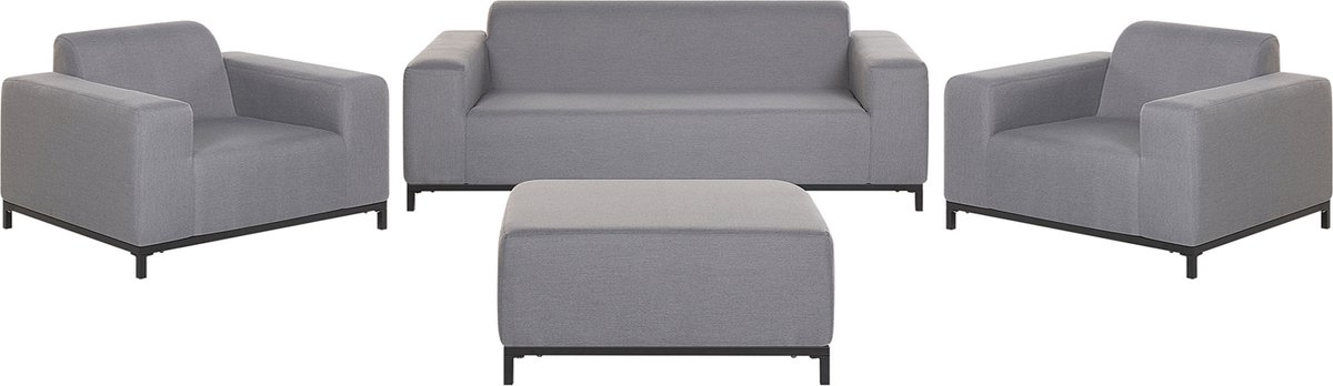 Beliani Rovigo - Loungeset--polyester - Gris