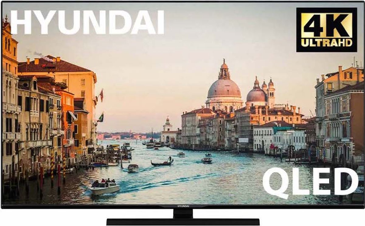 Hyundai Electronics - Android Qled Smart Tv 55"" (139cm) Met Built-in Chromecast - Zwart