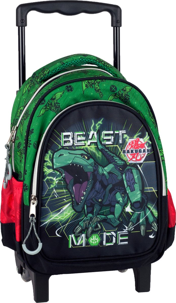 Bakugan Trolley Rugzak Beast Mode Jongens 15 X 25 X 30 Cm - Groen