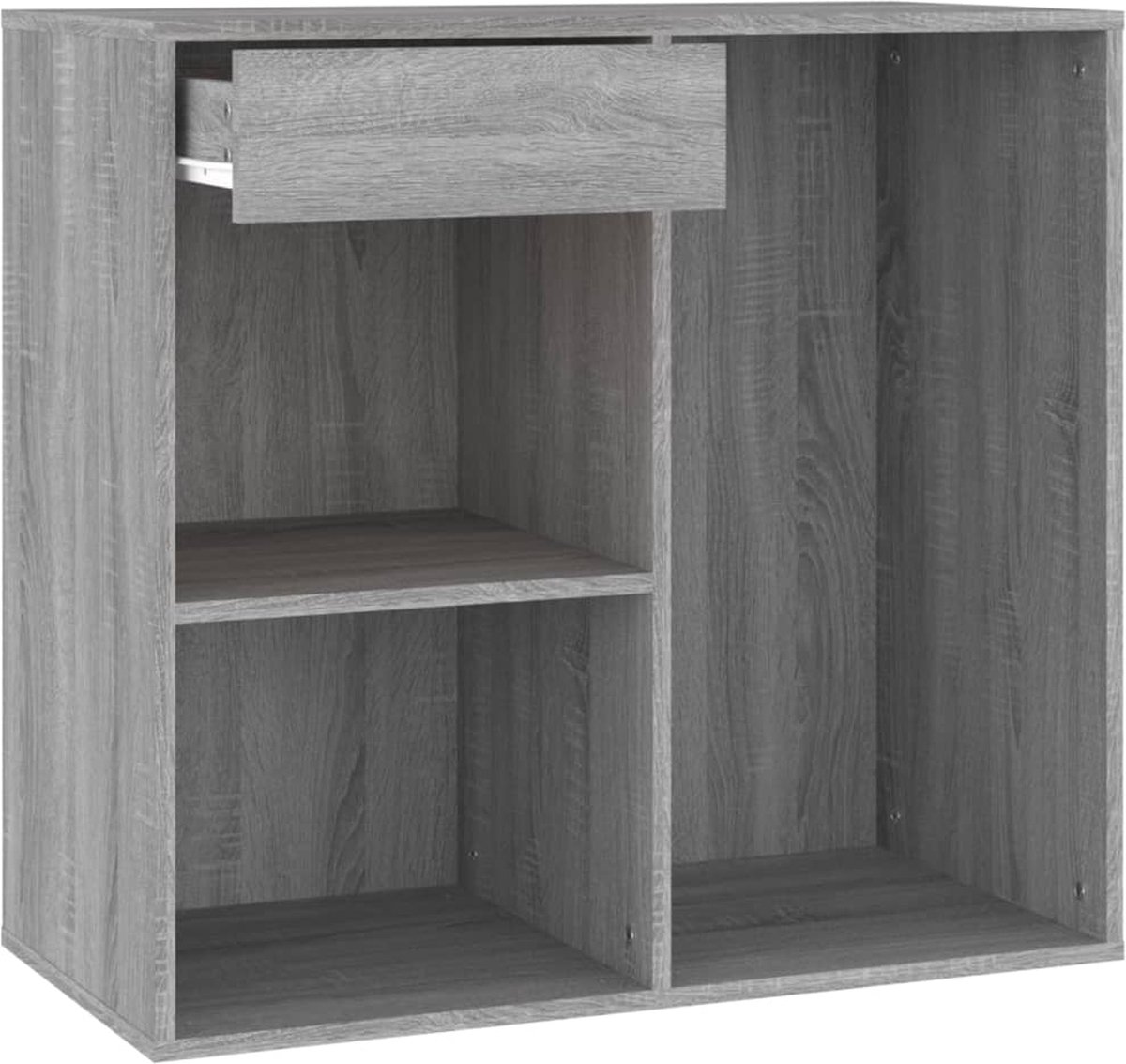 Vidaxl Cosmeticakast 80x40x75 Cm Bewerkt Hout Sonoma Eikenkleur - Grijs