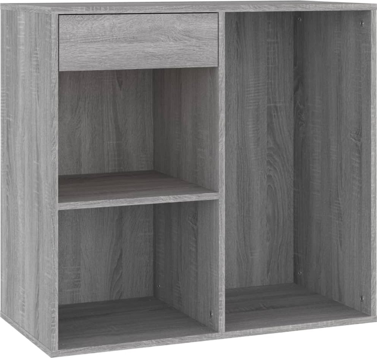 Vidaxl Cosmeticakast 80x40x75 Cm Bewerkt Hout Sonoma Eikenkleur - Grijs