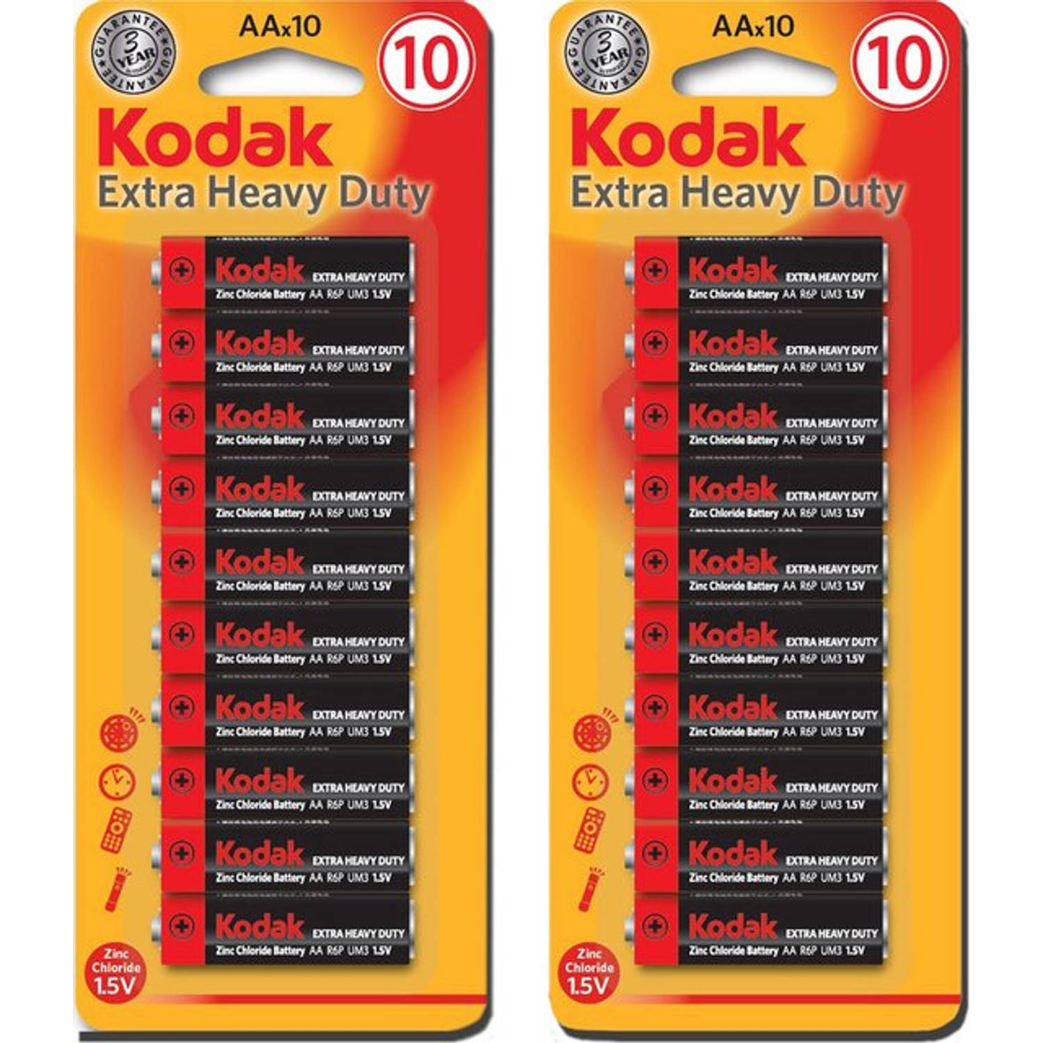 Kodak Aa Batterijen - Extra Heavy Aa Batterijen - Penlite - 20 Stuks