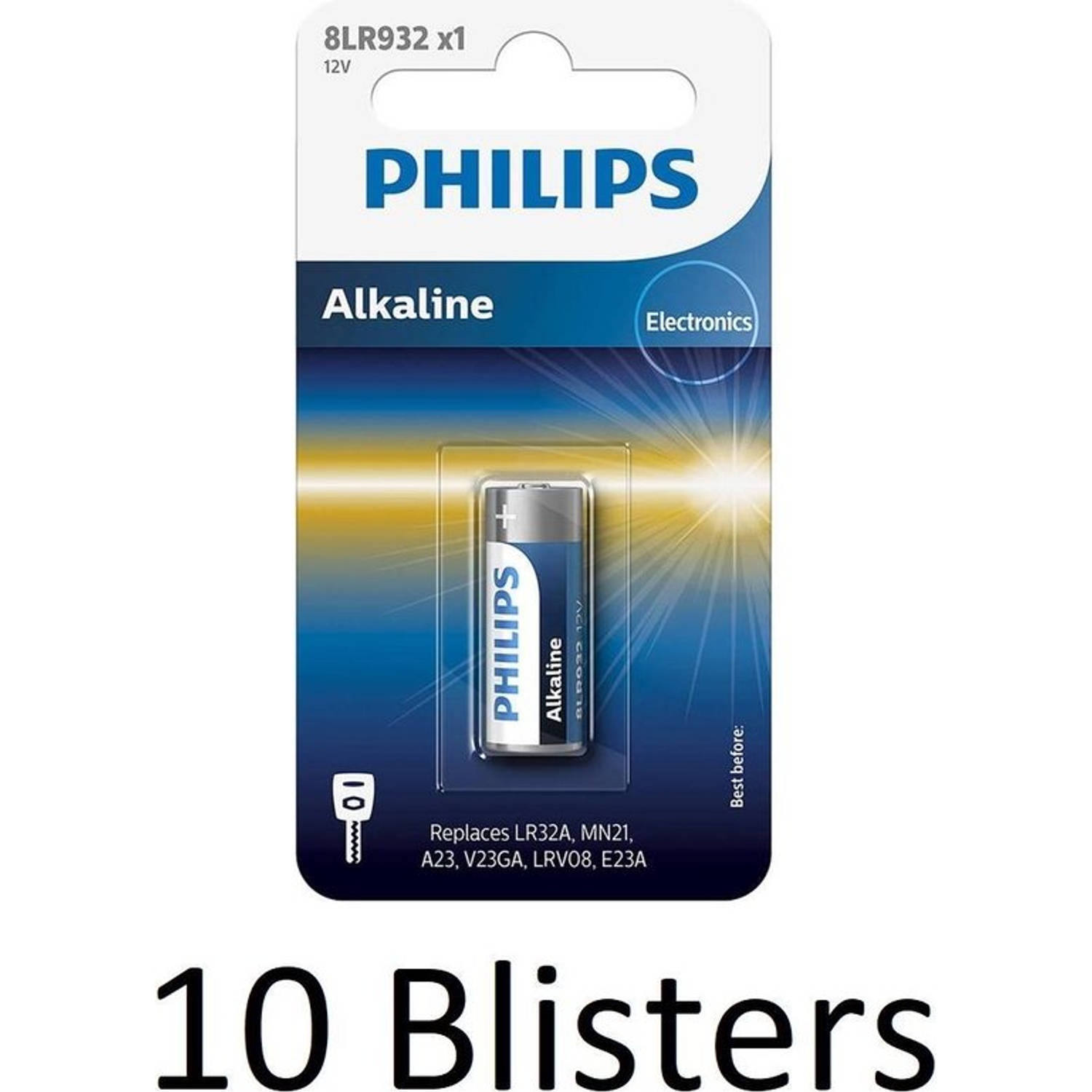 Philips 10 Stuks (10 Blisters A 1 St) Lr3/b Minicells Alkaline Batterij