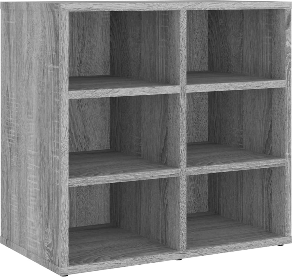 Vidaxl Schoenenkasten 2 St 52,5x30x50 Cm Sonoma Eikenkleurig - Grijs