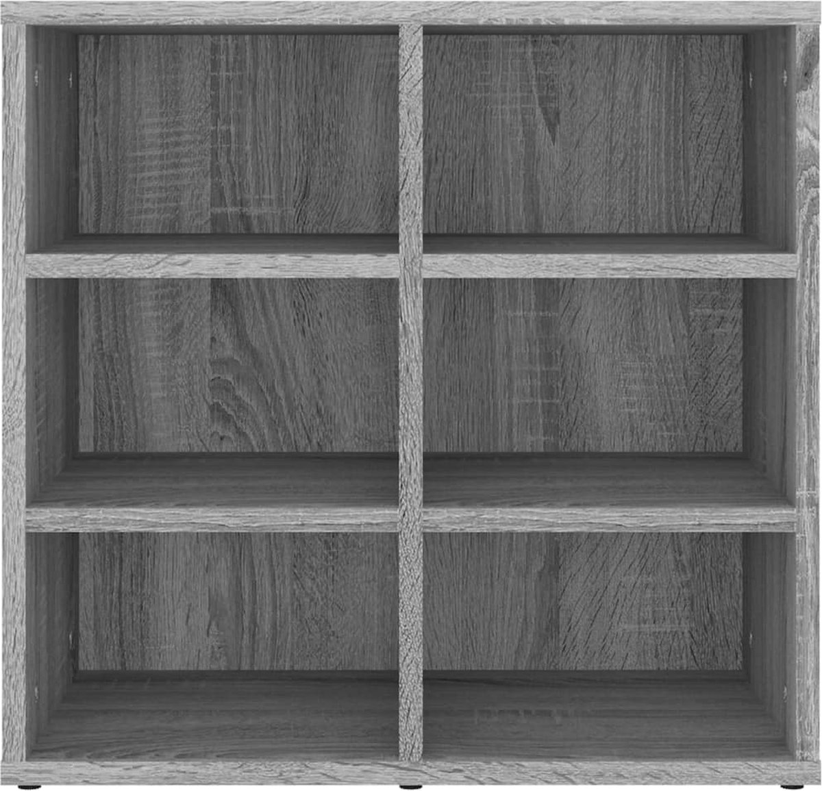 Vidaxl Schoenenkasten 2 St 52,5x30x50 Cm Sonoma Eikenkleurig - Grijs