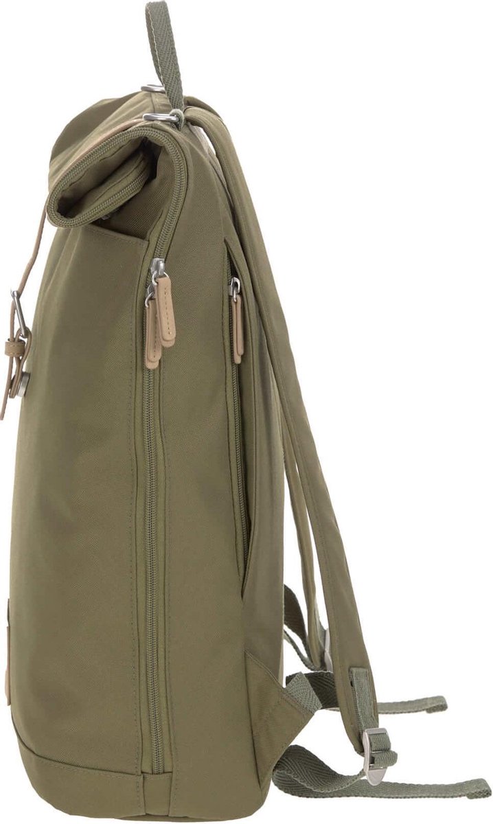 Länssig Luiertas Rolltop Backpack Incl. Verschoningsmatje - Olive