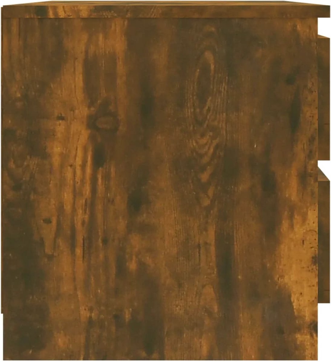 Vidaxl Nachtkastje 50x39x43,5 Cm Bewerkt Hout Gerookt Eikenkleurig - Bruin