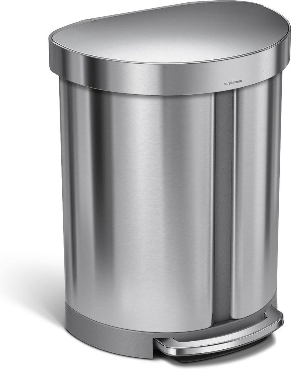 Simplehuman - Liner Pocket Afvalemmer,half Rond, Recycler, 23+33 L, Zilver - - Silver