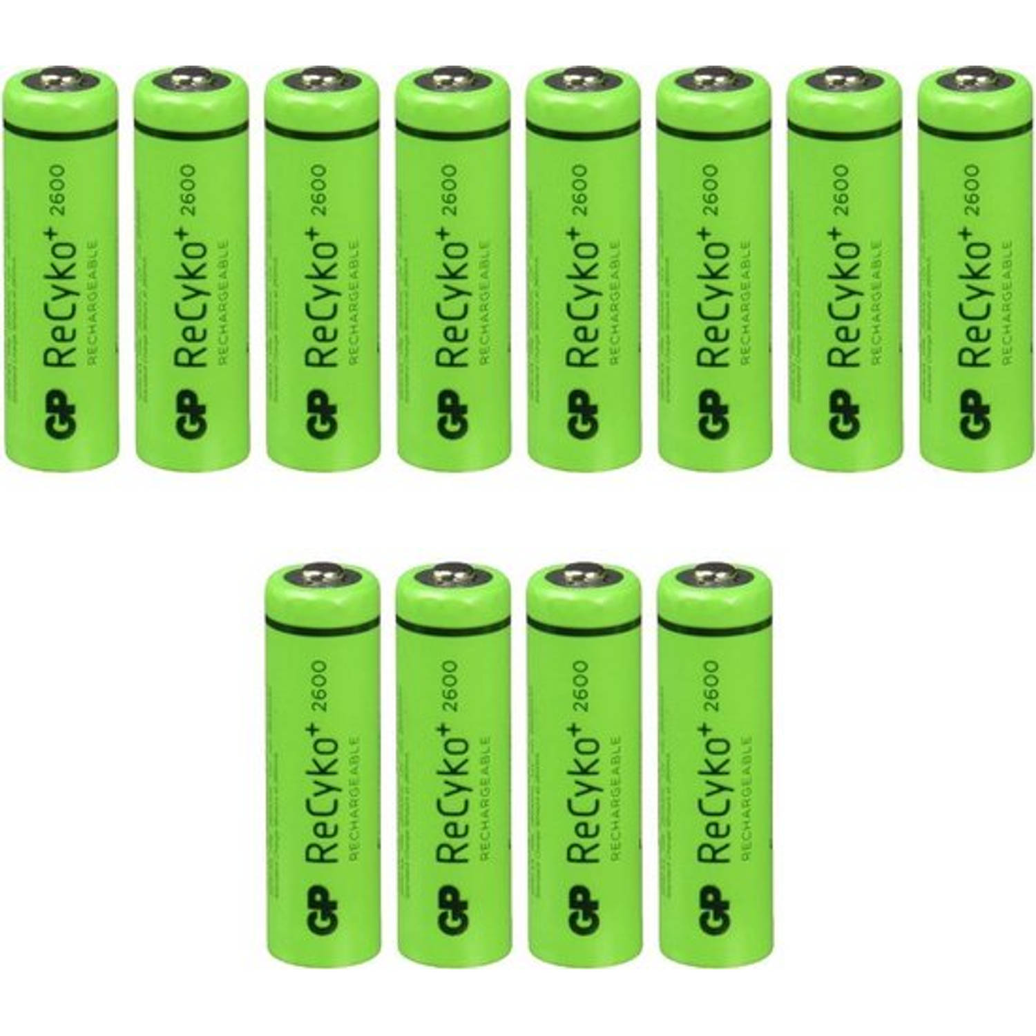 GP 8 Plus 4 Gratis Recyko+ Aa Oplaadbare Batterijen - 2600mah