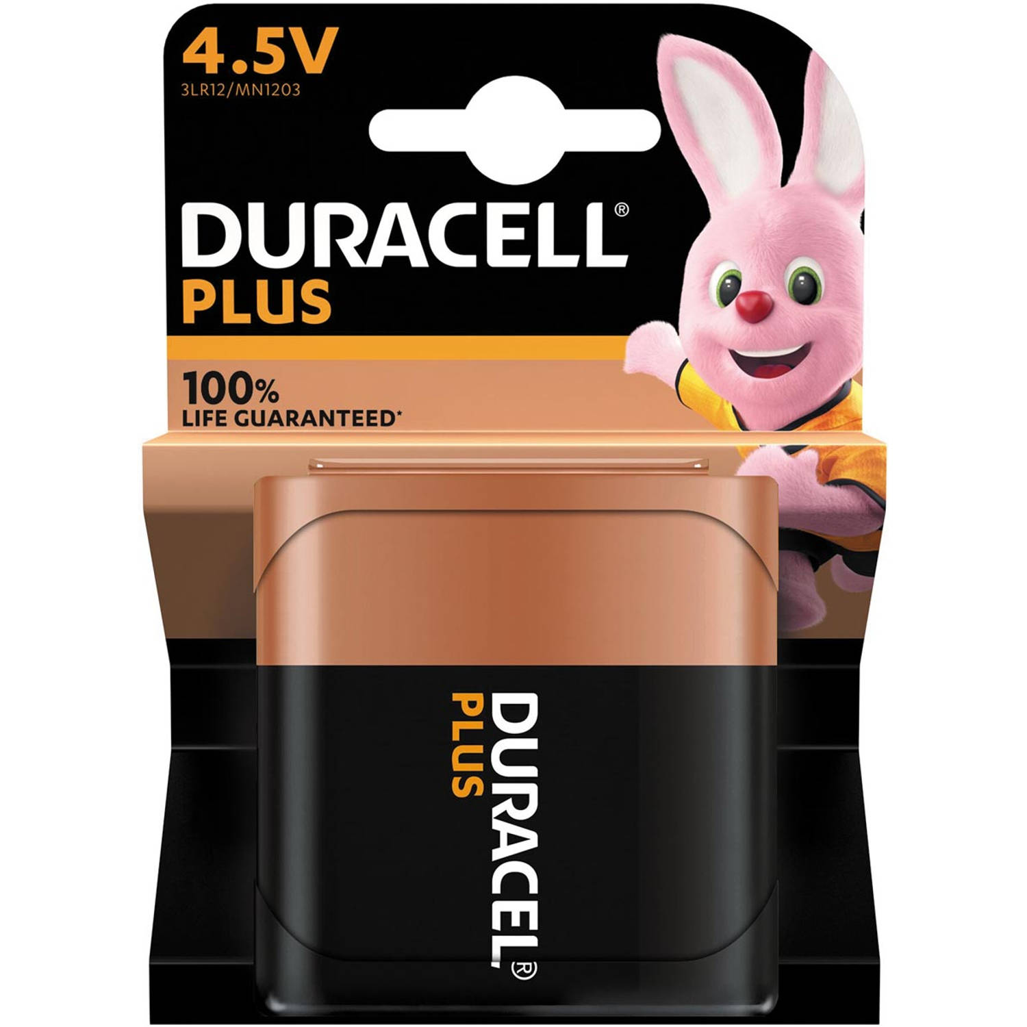 Duracell Batterij Plus 100% 4,5v, Op Blister 10 Stuks