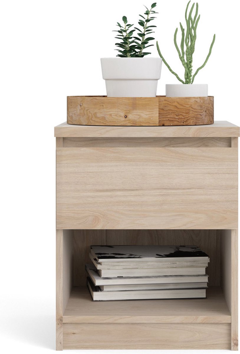 Nada Nachtkastje 1 Lade Hickory Decor. - Bruin