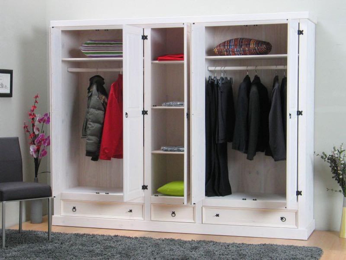 5-deurs Kledingkast Wit New Mexico.