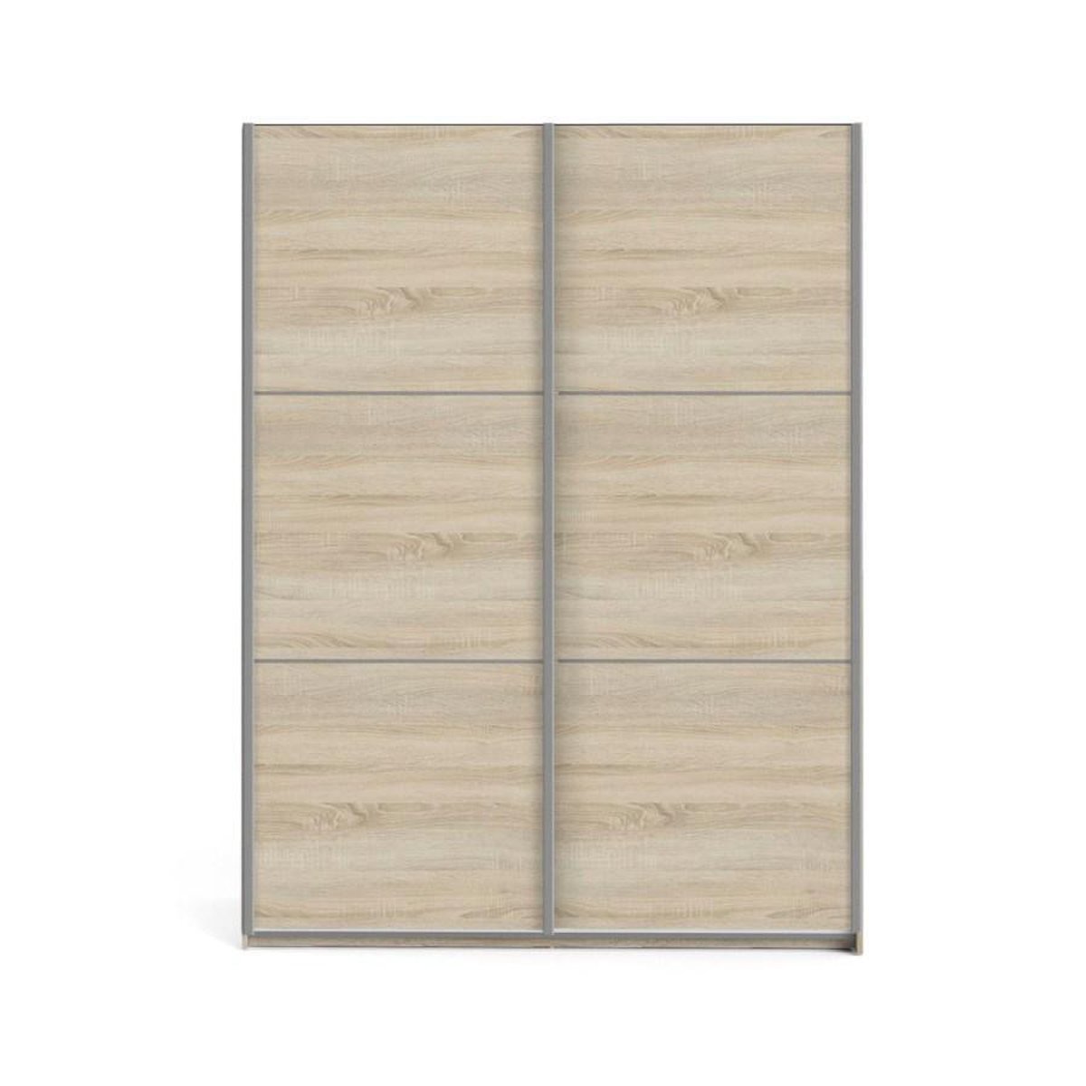 Veto Kledingkast A 2 Deurs H200 Cm X B150 Cm Eikenstructuur Decor. - Geel