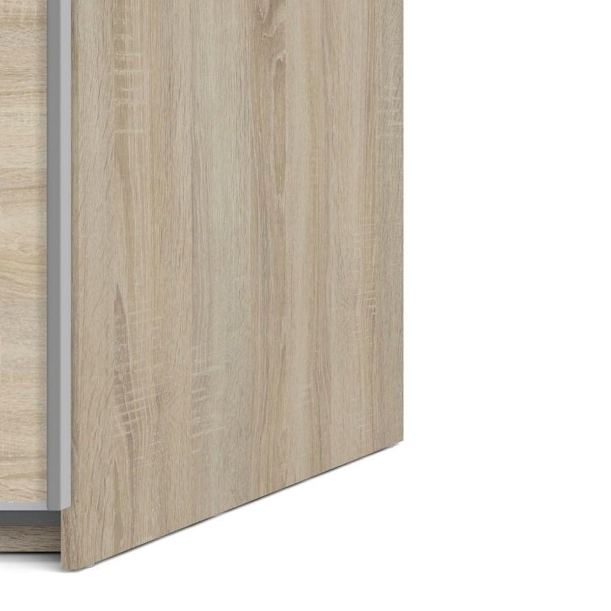 Veto Kledingkast A 2 Deurs H200 Cm X B150 Cm Eikenstructuur Decor. - Geel