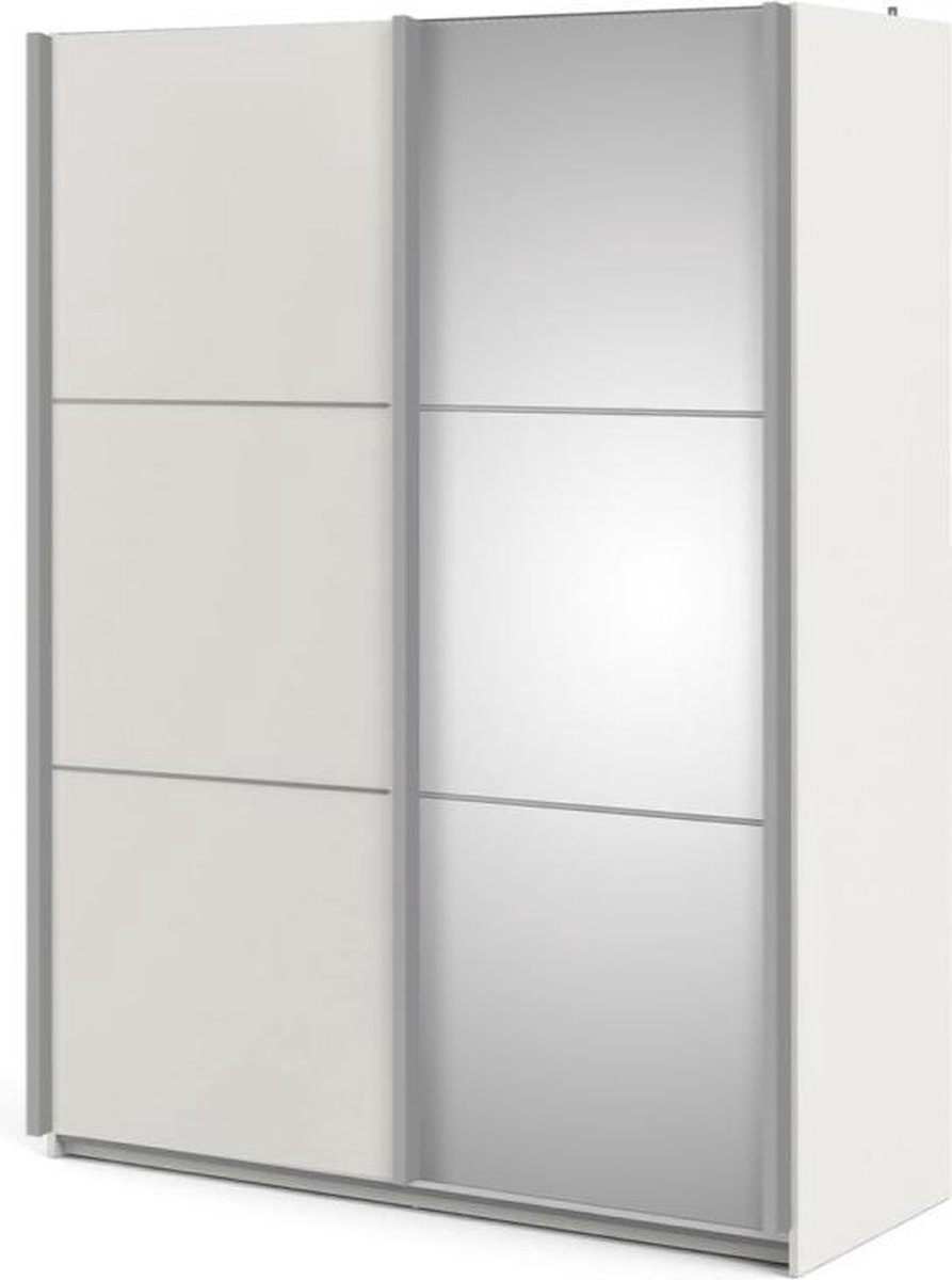 Veto Kledingkast C 2 Deurs Met 1 Spiegel H200 Cm X B150 Cm Wit Essendecor.