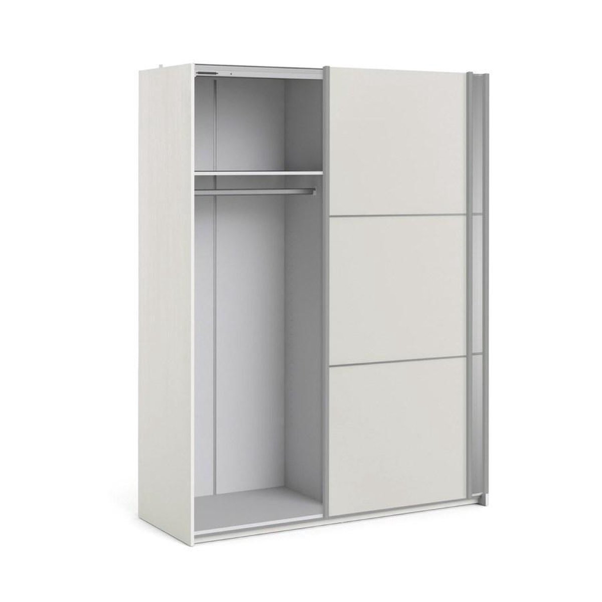 Veto Kledingkast C 2 Deurs Met 1 Spiegel H200 Cm X B150 Cm Wit Essendecor.
