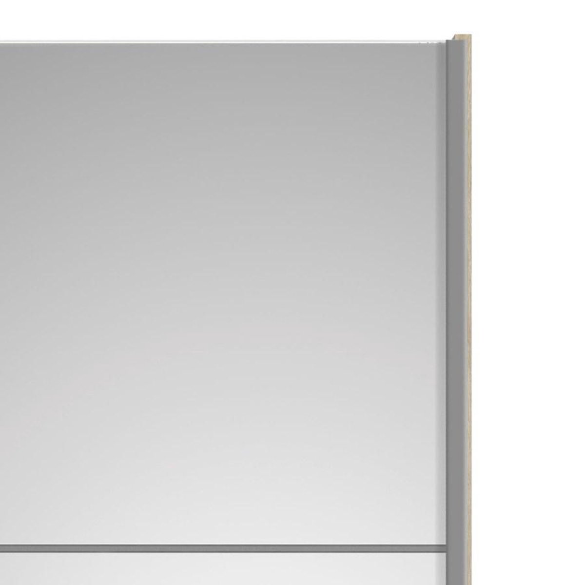 Veto Kledingkast B 2 Deurs Met 1 Spiegel H200 Cm X B150 Cm Eikenstructuur Decor. - Geel