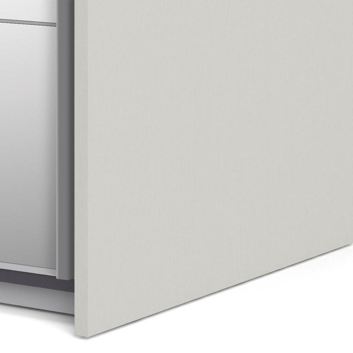 Veto Kledingkast D 2 Deurs Met 1 Spiegel H200 Cm X B182 Cm Wit Essendecor.