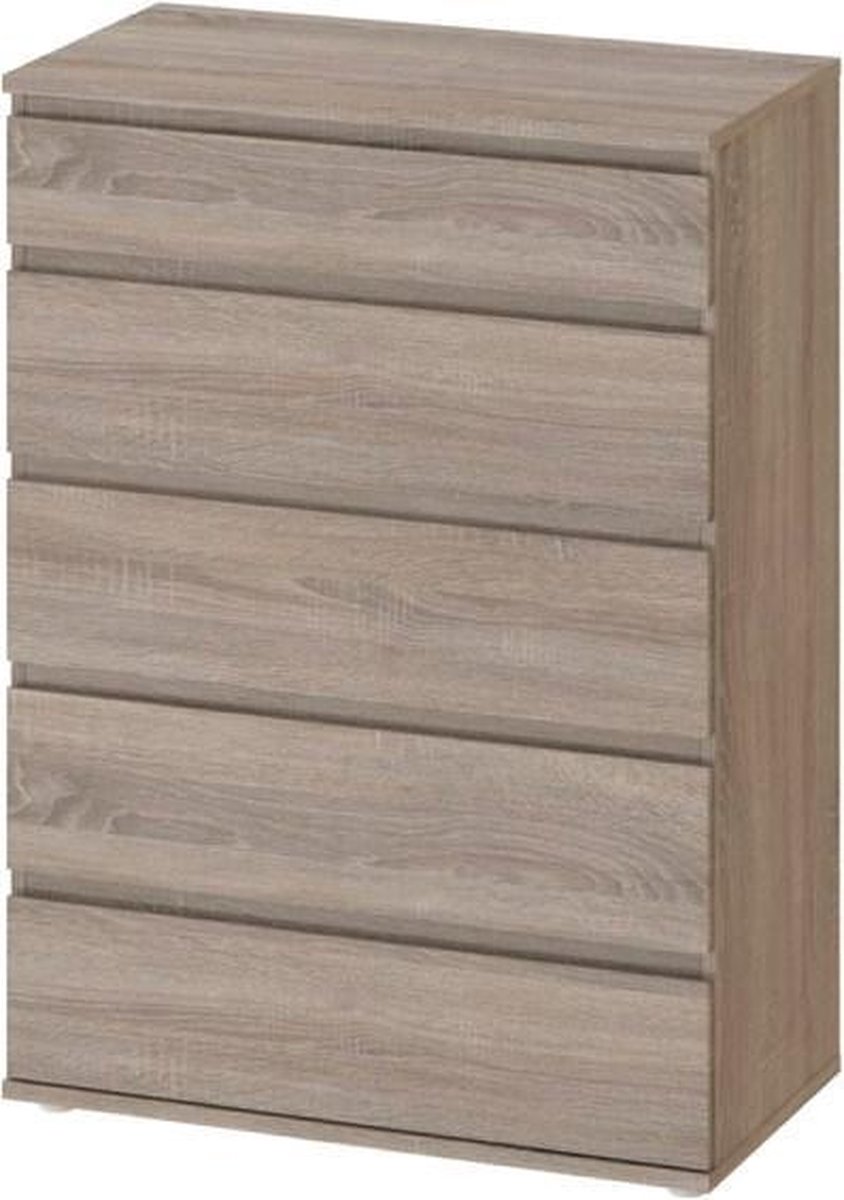 Nora Ladekast B 5 Lades Truffelkleur. - Beige