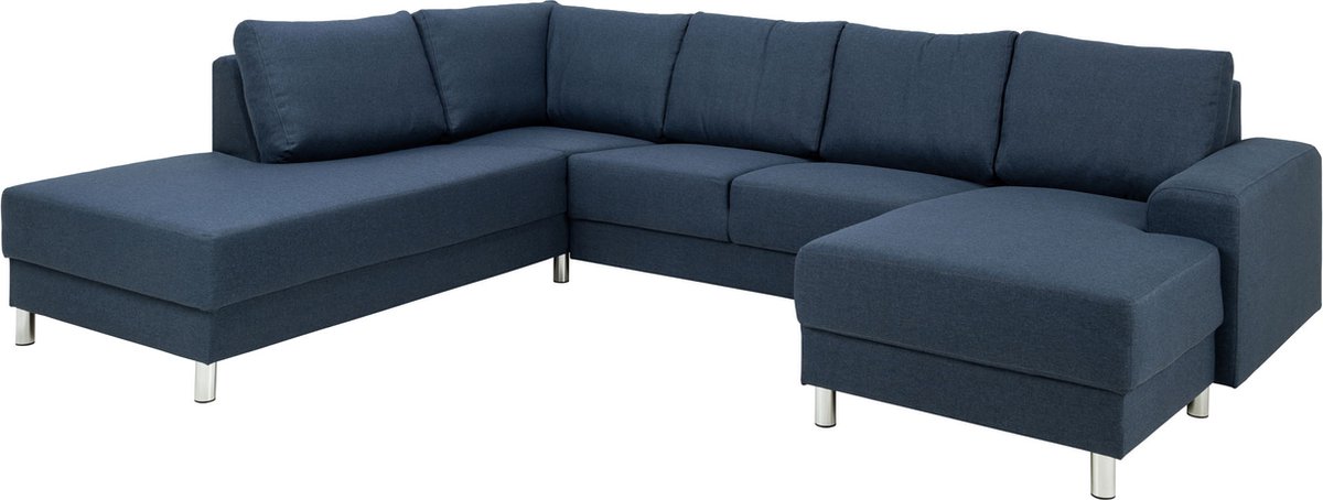 Calverton Hoekbank Chaise Longue Rechts Gericht Donker. - Blauw