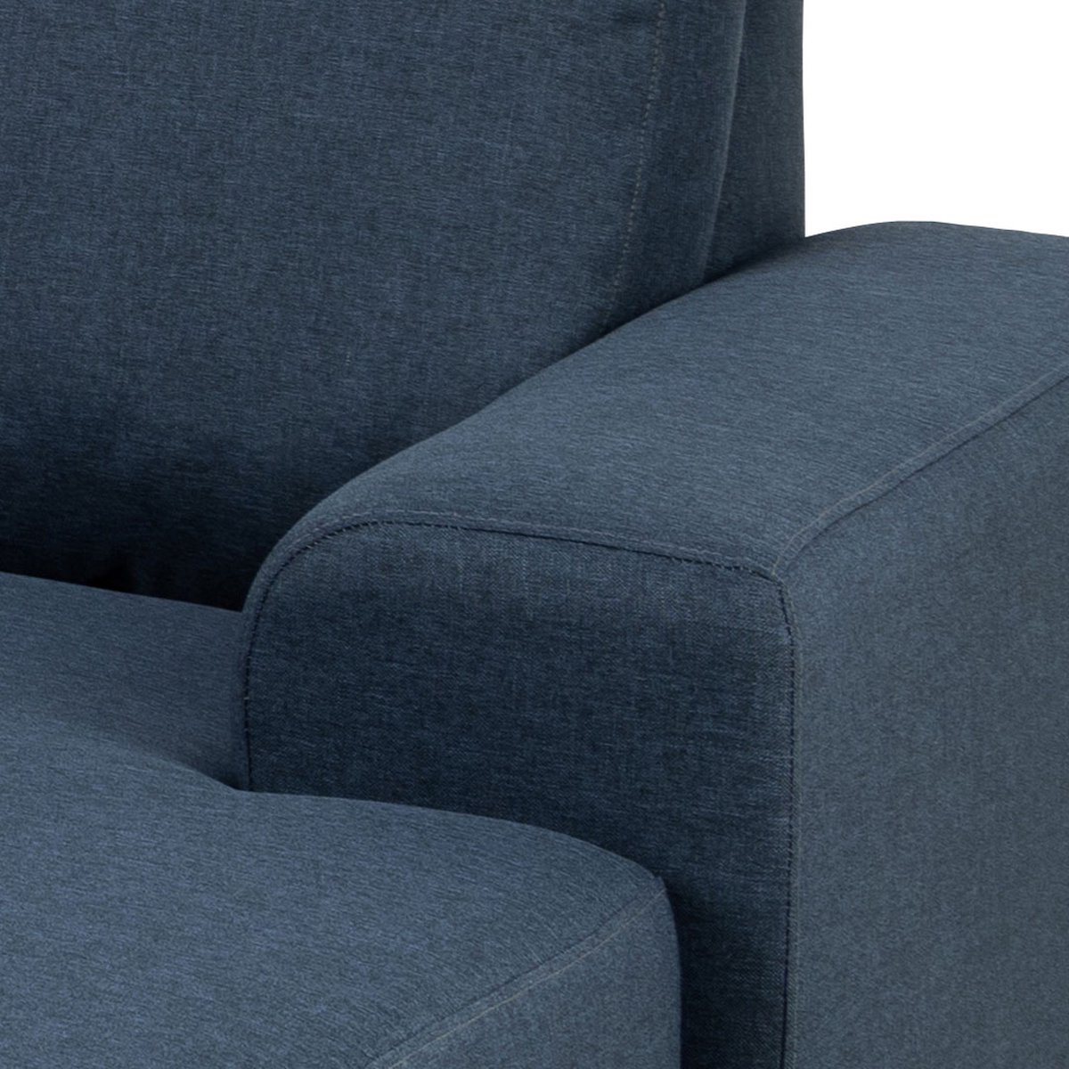 Calverton Hoekbank Chaise Longue Rechts Gericht Donker. - Blauw